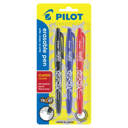 ASSORTED FRIXION PEN 3PK