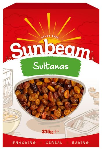 SULTANAS BOXED 375GM