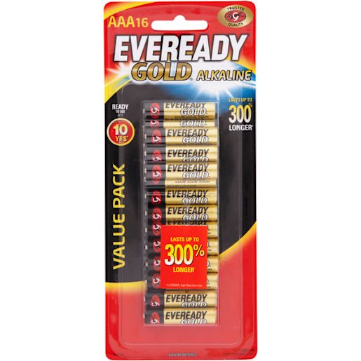 GOLD SUPER HEAVY AAA BATTERY 16PK