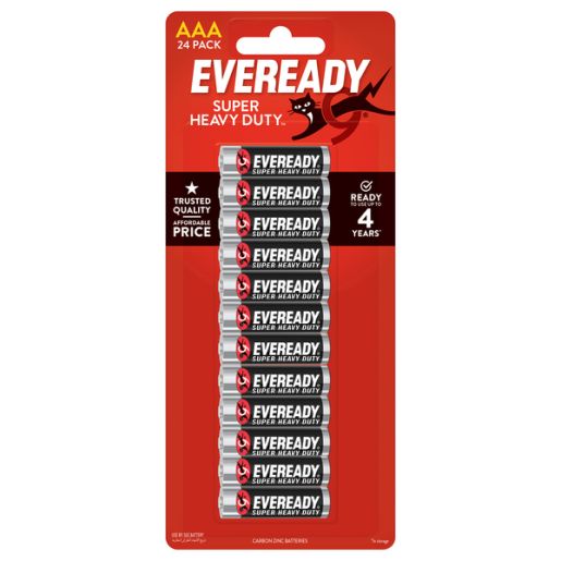 SUPER HEAVY DUTY AAA BATTERY 24PK