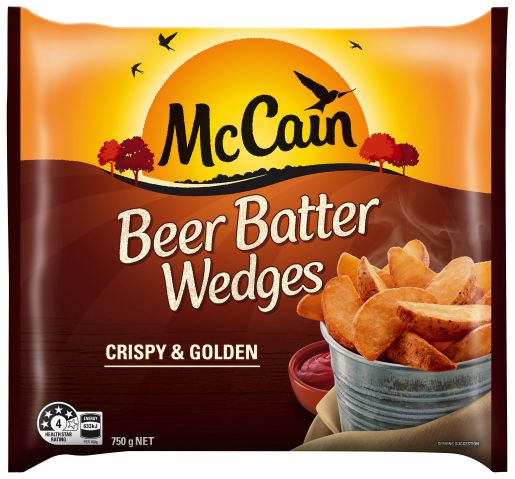 BEER BATTER WEDGES 750GM