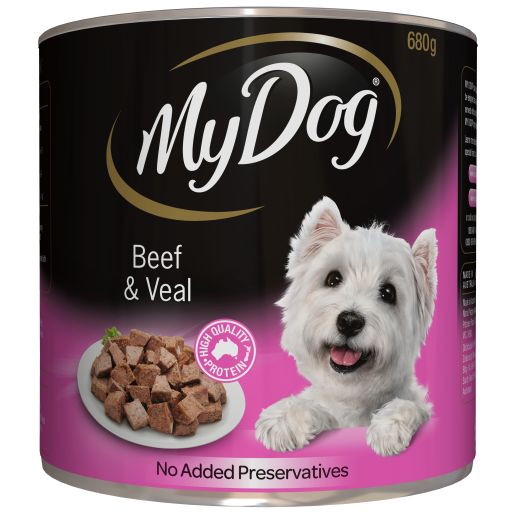 PRIME BEEF & VEAL DOG FOOD 680GM