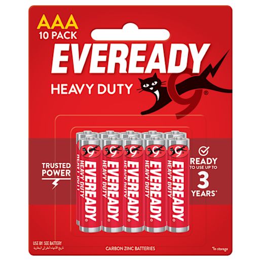 HEAVY DUTY BATTERY AAA 10PK