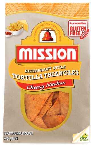 CHEESY NACHOS CORN CHIPS 230GM