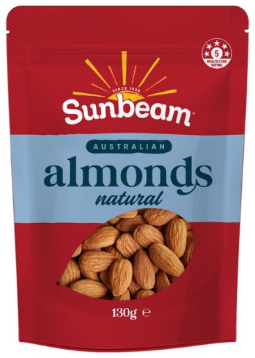 NATURAL ALMONDS 130GM