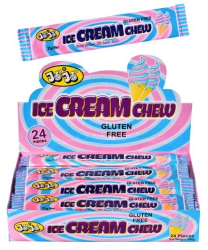JOJO ICE CREAM CHEW 24X25GM