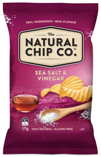 SEA SALT AND VINEGAR POTATO CHIPS 175GM