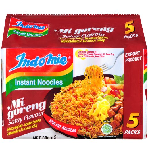 MI GORENG INSTANT NOODLES SATAY 5 PACK 400GM