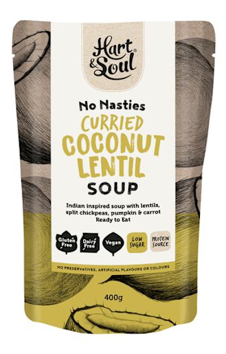 SOUP POUCH COCONUT LENTIL 400GM