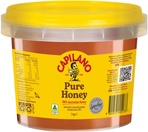 CLEAR HONEY PAIL 1KG