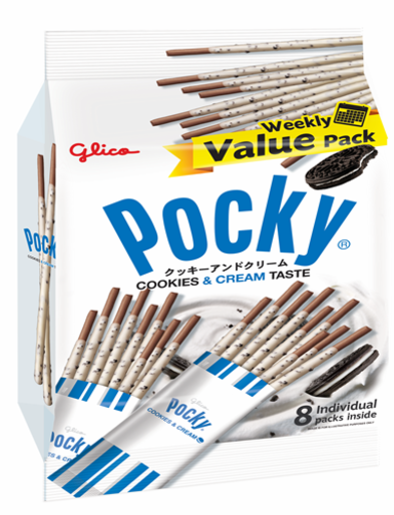 COOKIES & CREAM POCKY BISCUIT STICK 160GM