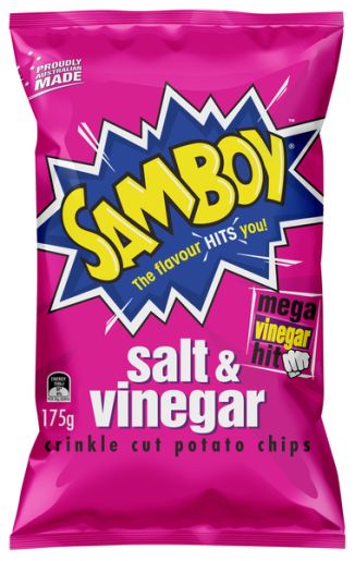 SALT AND VINEGAR POTATO CHIPS 175GM