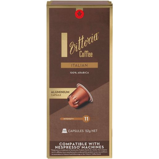 ITALIAN ALUMINUM COFFEE CAPSULES 10S