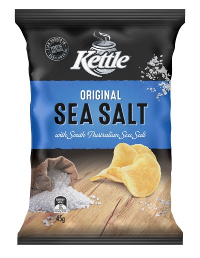 SEA SALT NATURAL POTATO CHIPS 45GM