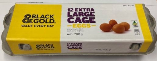 EGGS CAGED EXTRA LARGE 700GM
