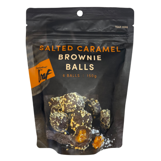 SALTED CARAMEL BROWNIE BALLS 150GM