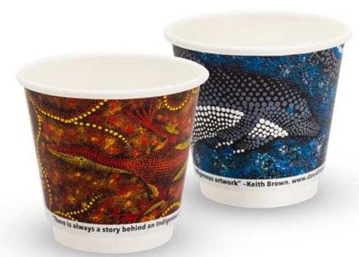 INDIGENOUS COLLECTION DOUBLE WALL COFFEE CUP 8OZ 25S