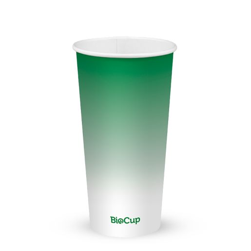 GREEN BIOCUPS COLD PAPER WATER 20OZ 600ML 50S