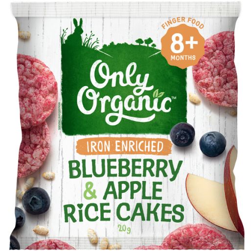 BLUEBERRY APPLE BABY RICE CAKES 20GM