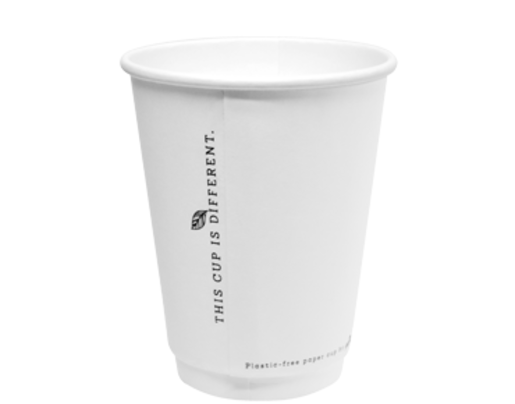 PLASTIC FREE PAPER HOT CUP TWO LID SYSTEM 12OZ 25S