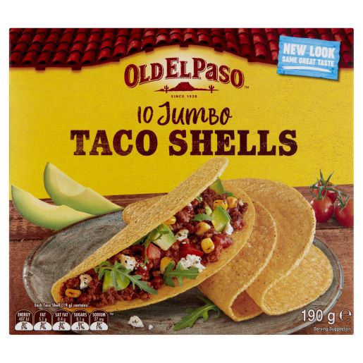 JUMBO TACO SHELLS 190GM