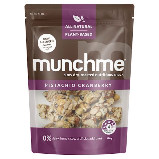 PISTACHIO & CRANBERRY SNACK 120GM