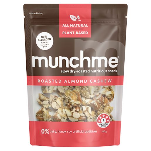 ROASTED ALMOND CASHEW SNACK 120GM