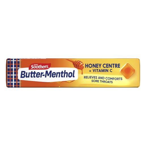 BUTTER MENTHOL HONEY MEDICATED LOZENGES STICK 40GM