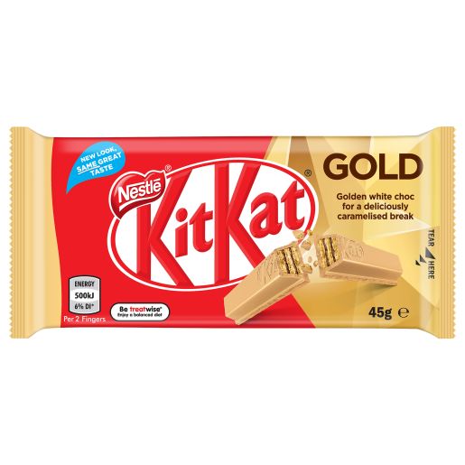 KIT KAT GOLD CHOCOLATE BAR 45GM