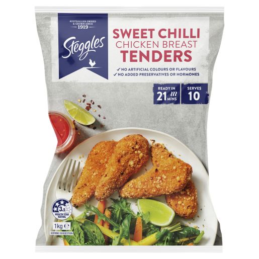 SWEET CHILLI CHICKEN TENDERS 1KG