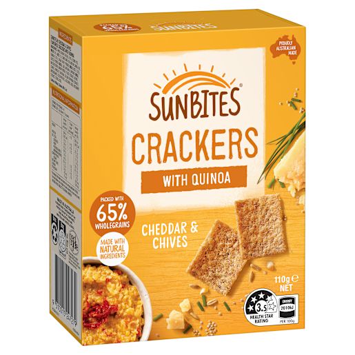 CHEDDAR & CHIVES CRACKERS 110GM