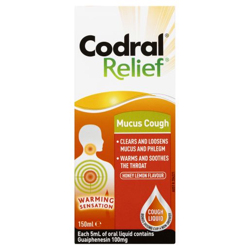 RELIEF MUCUS COUGH LIQUID WITH WARMING SENSATION 150ML