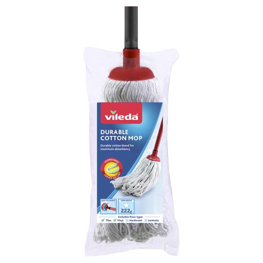 VILEDA MOP EXTRA LONG COTTON 1PK