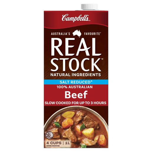 REAL STOCK BEEF SALT REDUCED 1L