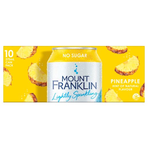 LIGHTLY SPARKLING PINEAPPLE WATER 10X375M