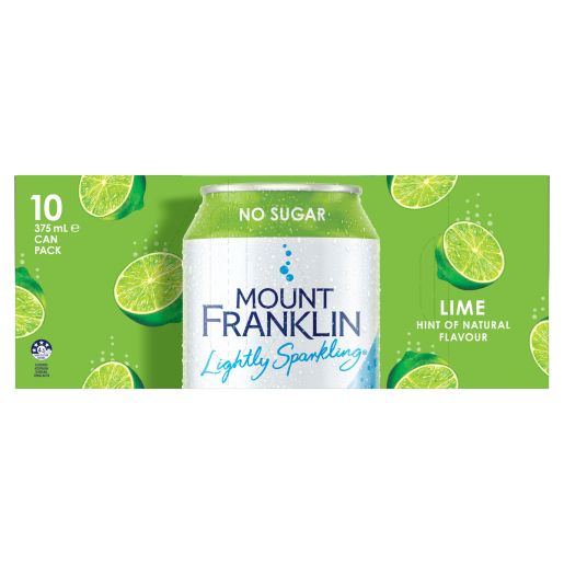 LIME SPARKLING WATER CAN 10X375M