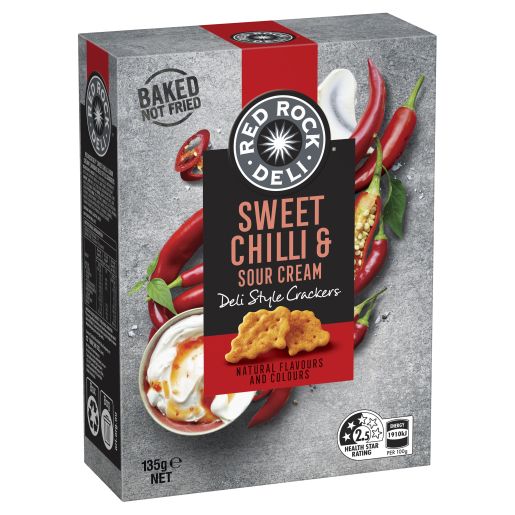 SWEET CHILLI & SOUR CREAM CRACKERS 135GM