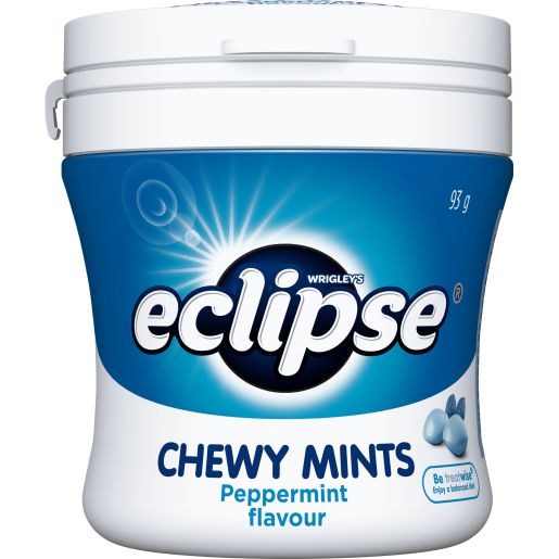 ECLIPSE PEPPERMINT CHEWY MINTS 93GM