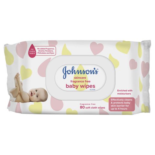 FRAGRANCE FREE BABY WIPES 80S