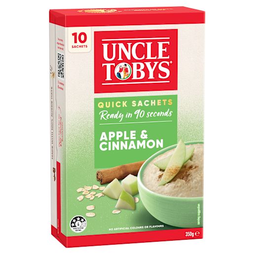 QUICK OATS APPLE CINNAMON BREAKFAST CEREAL 10PK