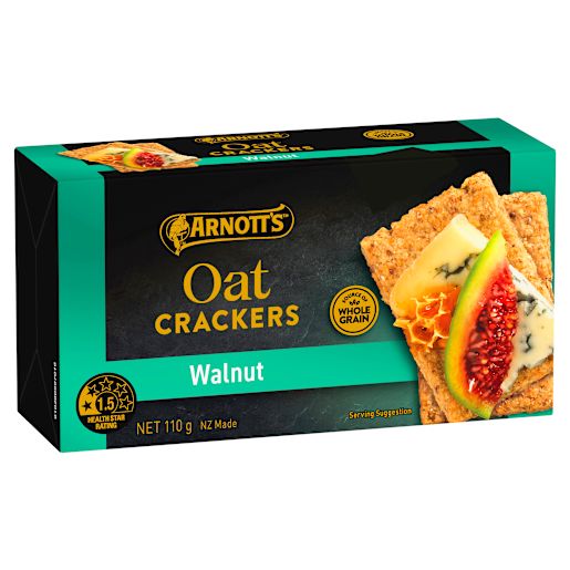 WALNUT OAT GOLD LABEL CRACKERS 110GM