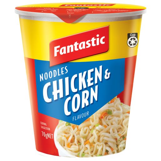 NOODLES CUP CHICKEN AND CORN 70GM