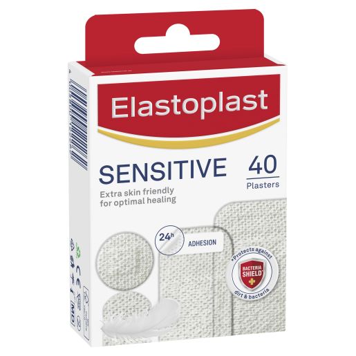 SENSITIVE  WHITE ASSORTED E/PLAST STRIP 40S