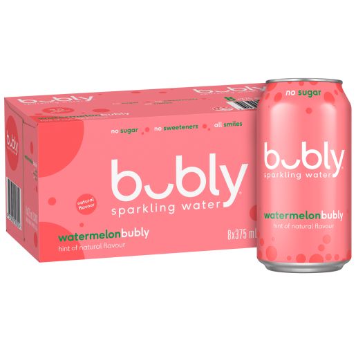 WATERMELON MINERAL WATER 8X375ML