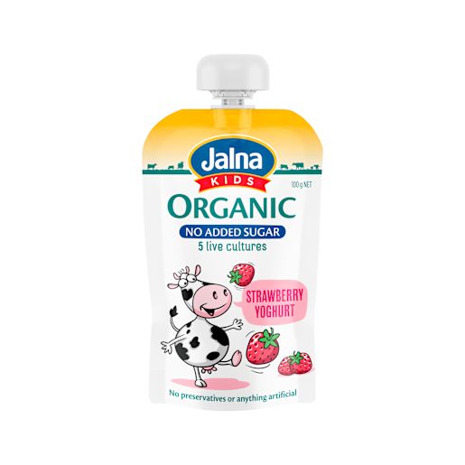 STRAWBERRY ORGANIC KIDS YOGHURT 100GM