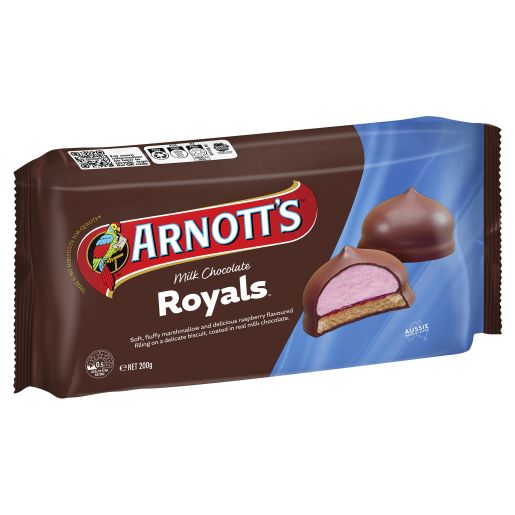 BISCUITS CHOCOLATE ROYALS MILK 200GM