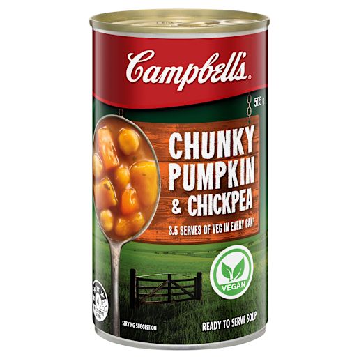 PUMPKIN CHICKPEA CHUNKY SOUP 505GM