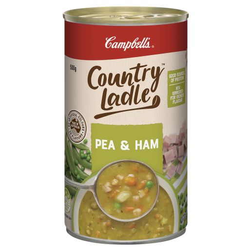 COUNTRY LADLE SOUP HOMESTYLE PEA AND HAM 500GM