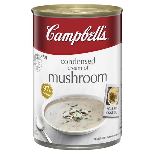 CONDENSED SOUP CREAM OF MUSHROOM 420GM