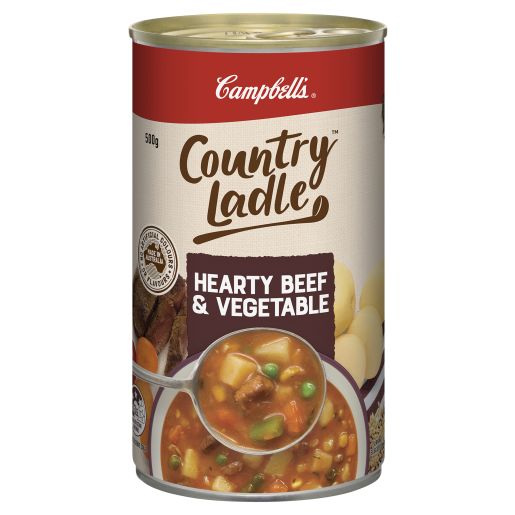 COUNTRY LADLE SOUP HOMESTYLE BEEF AND VEGETABLE 500GM